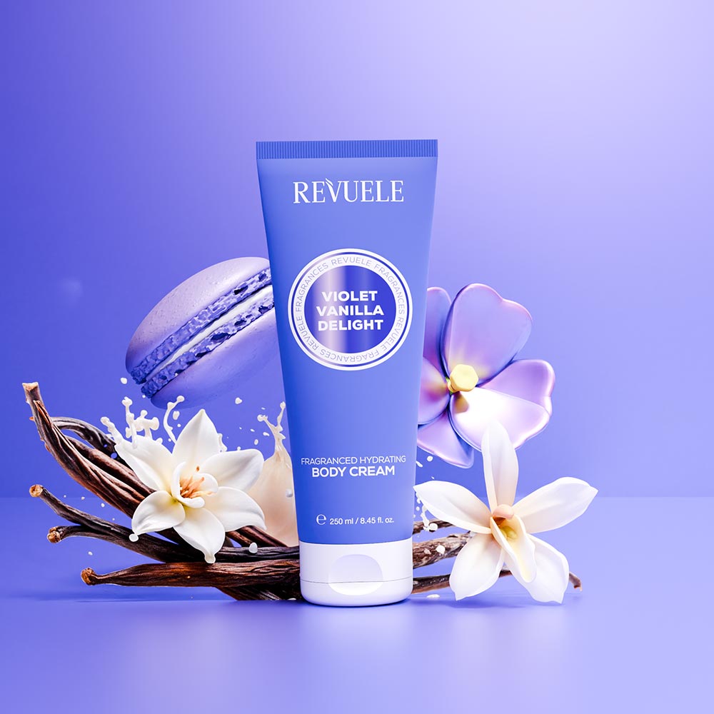 كريم مرطب للجسم "VIOLET VANILLA DELIGHT" من Revuele.