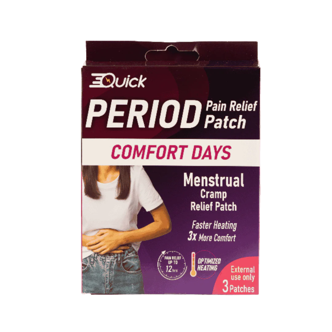 لصقات كويك لتسكين آلام الدورة الشهرية (EQuick Period Pain Relief Patch) لتخفيف التشنجات