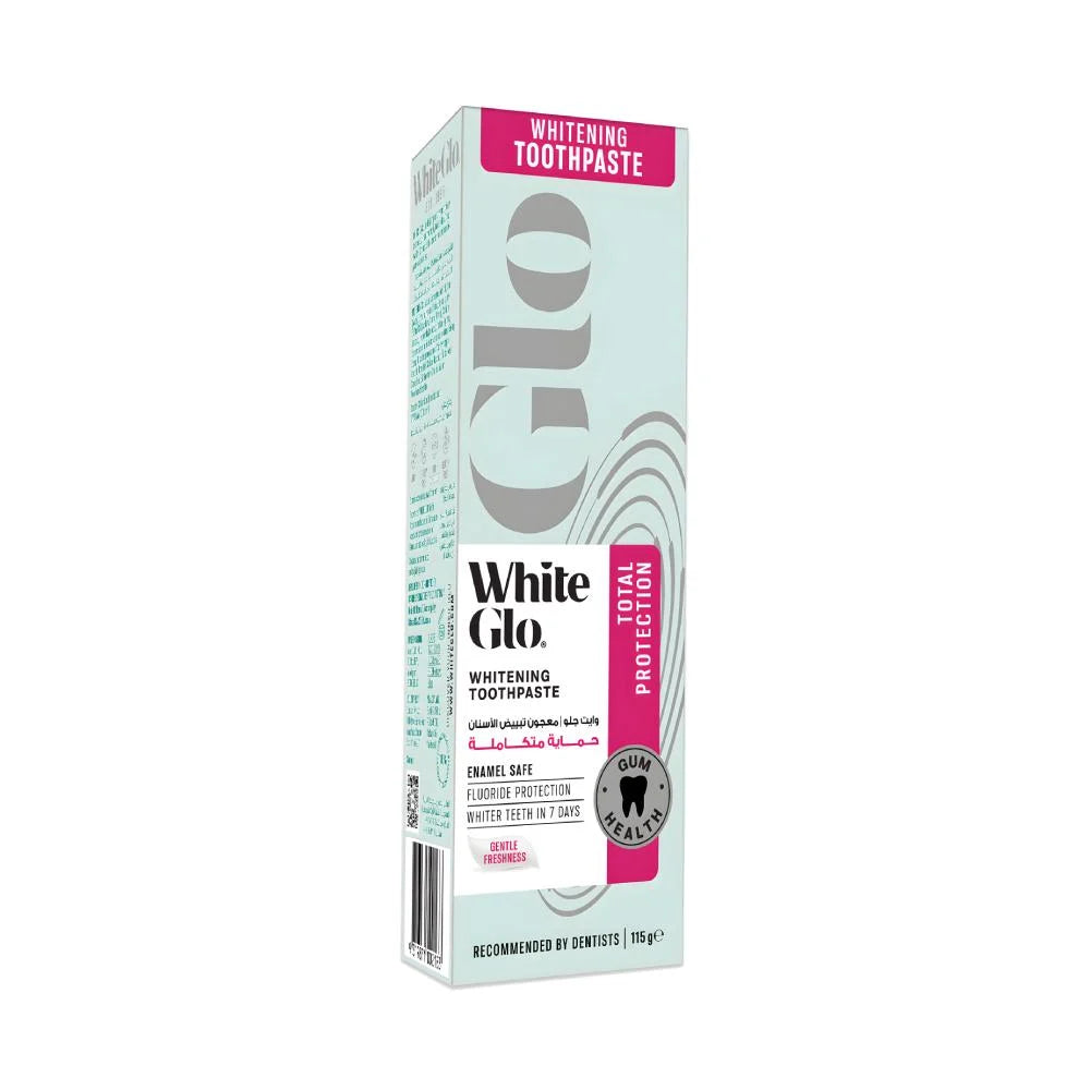 معجون أسنان وايت جلو للتبييض وحماية متكاملة (White Glo Whitening Toothpaste - Total Protection).