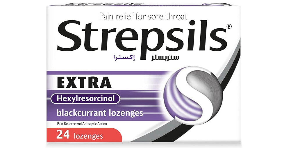 أقراص استحلاب للحلق من ستريبسلز (Strepsils)Extra