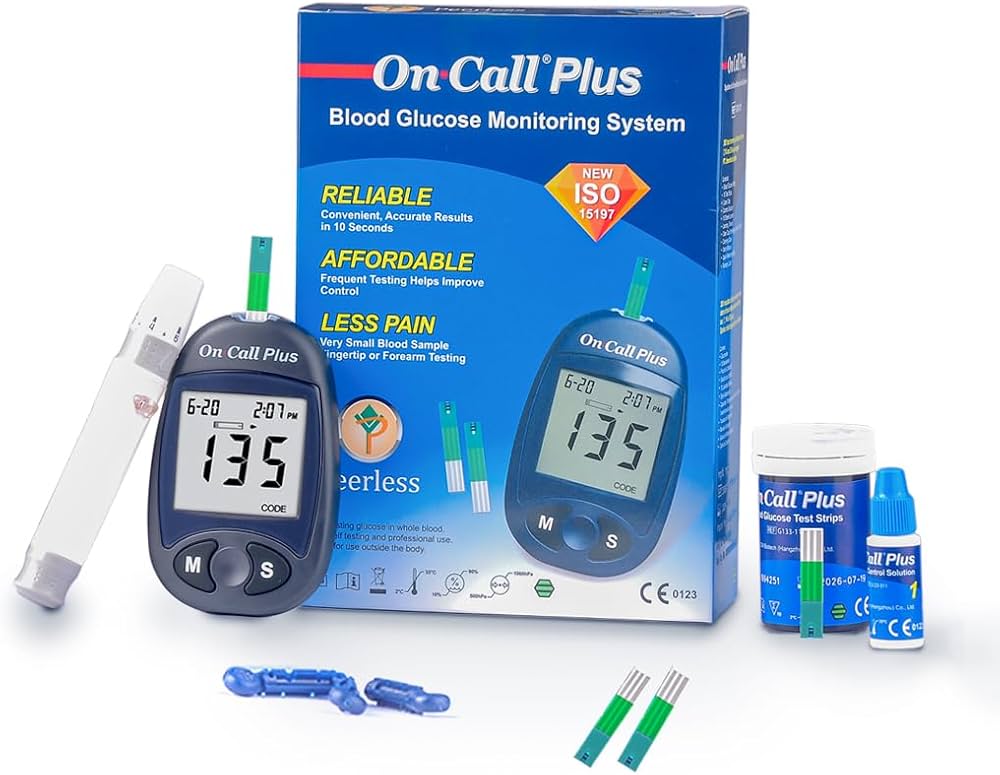 جهاز قياس السكر من on call plus