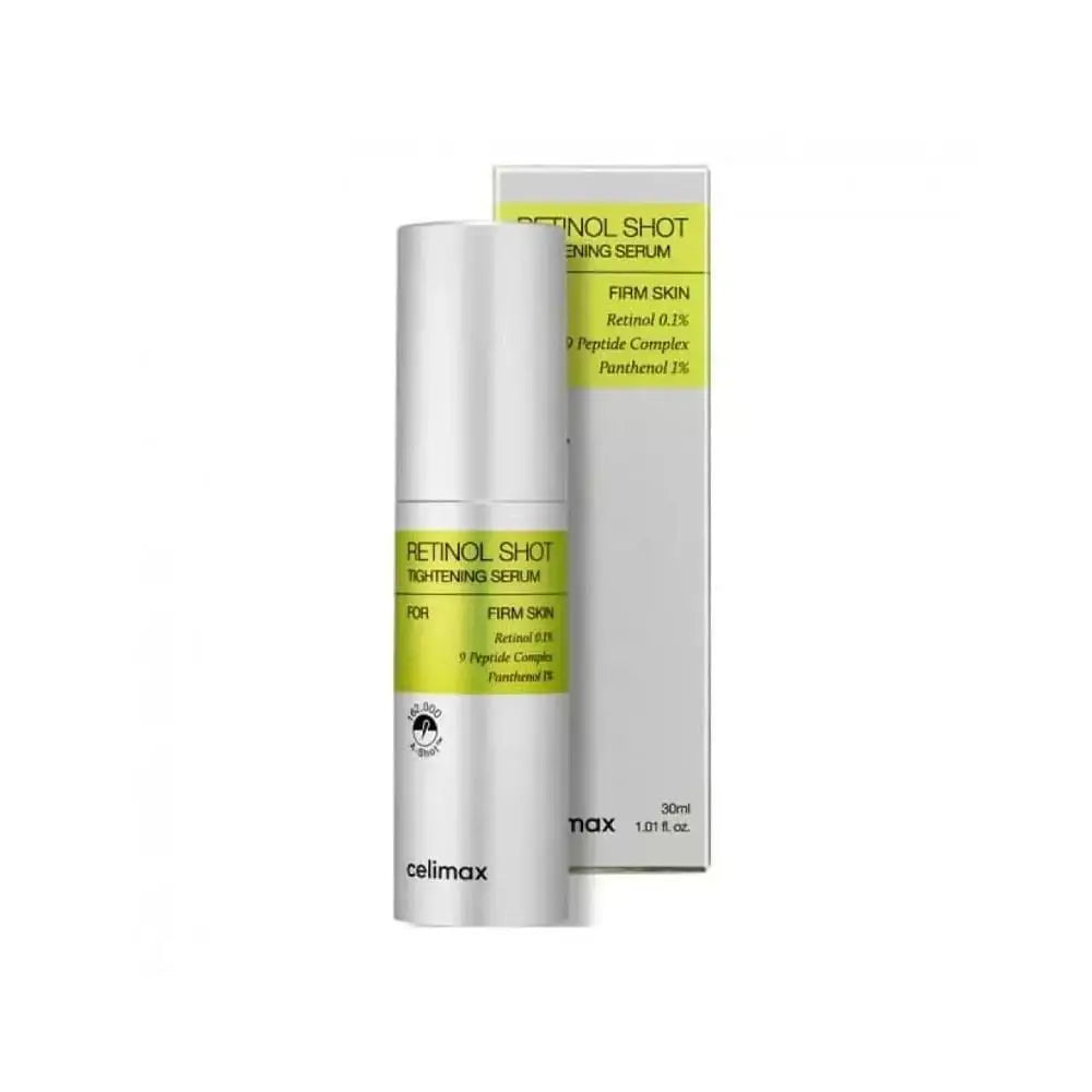 سيروم شد البشرة Celimax Retinol Shot Tightening Serum بتركيز 0.1% من الريتينول و9 أنواع من الببتيدات