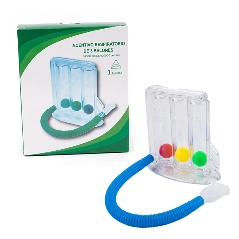 جهاز تمرين التنفس (Incentive Spirometer) INCENTIVO RESPIRATORIO DE 3 BALONES 1unidad