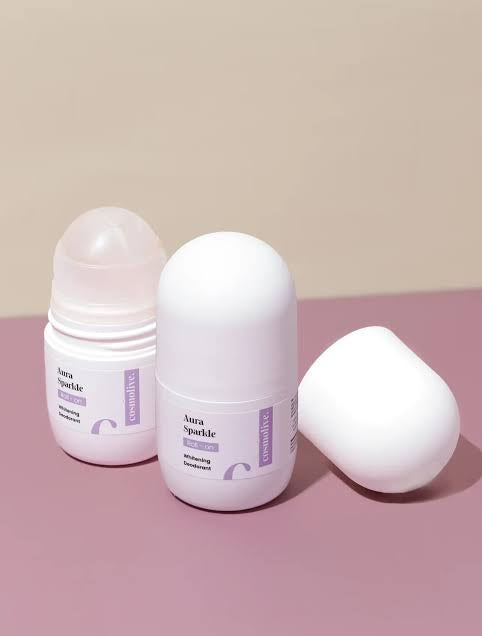 مزيل عرق Cosmolive Aura Sparkle Whitening Deodorant. 