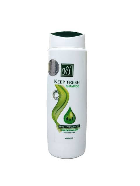 شامبو ام واي كيب فريش (M.Y Keep Fresh Shampoo)، وهو مصمم خصيصاً للشعر الدهني. 