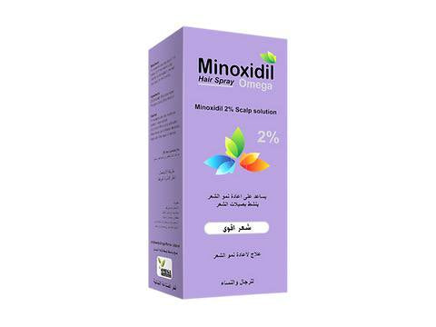 بخاخ مينوكسيديل أوميغا (Minoxidil Omega Hair Spray) بتركيز 2%