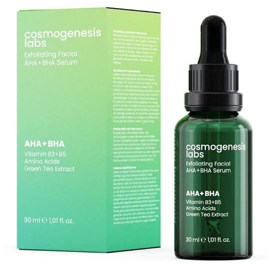 سيروم للوجه من Cosmogenesis Labs، Peeling AHA-BHA Serum بحجم 30 مل. 
