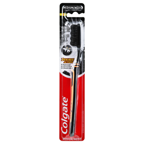 فرشاة أسنان Colgate Double Action Charcoal.
